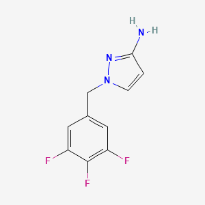 molecular formula C10H8F3N3 B8431526 1-(3,4,5-Trifluoro-benzyl)-1H-pyrazol-3-ylamine 