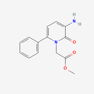 Methyl[3-amino-1,2-dihydro-2-oxo-6-phenyl-1-pyridyl]acetate