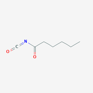molecular formula C7H11NO2 B8431587 Hexanoyl isocyanate 