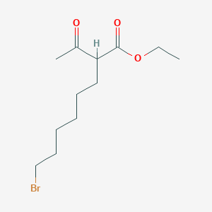 molecular formula C12H21BrO3 B8431629 Ethyl 2-acetyl-8-bromooctanoate 