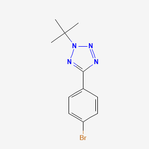molecular formula C11H13BrN4 B8431634 5-(4-bromophenyl)-2-(1,1-dimethylethyl)-2H-tetrazole 
