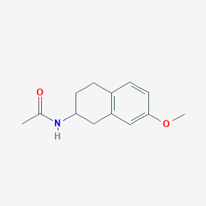 molecular formula C13H17NO2 B8431690 7-Methoxy-2-acetamido-tetralin 