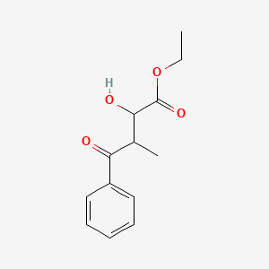 molecular formula C13H16O4 B8431743 Ethyl 2-hydroxy-3-methyl-4-phenyl-4-oxobutyrate 