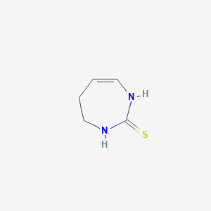 molecular formula C5H8N2S B8431772 Tetrahydro-1,3-diazepine-2-thione 