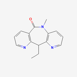 molecular formula C15H15N3O B8431792 5,11-Dihydro-11-ethyl-5-methyldipyrido[3,2-b:2',3'-e]azepine-6-one 