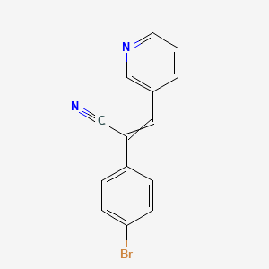 1-Cyano-1-(4-bromophenyl)-2-(pyridin-3-yl)-ethene