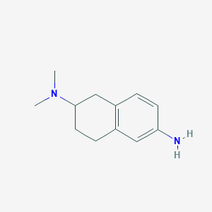 molecular formula C12H18N2 B8431802 N2,N2-dimethyl-1,2,3,4-tetrahydronaphthalene-2,6-diamine 