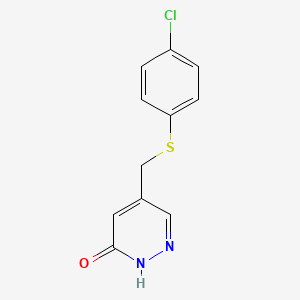 5-((4-chlorophenylthio)methyl)pyridazin-3(2H)-one
