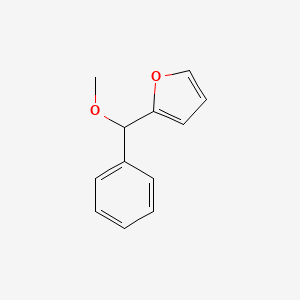 molecular formula C12H12O2 B8431816 2-(Methoxy, phenylmethyl)furan 
