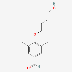 molecular formula C13H18O3 B8431834 4-(4-Hydroxybutoxy)-3,5-dimethyl benzaldehyde 