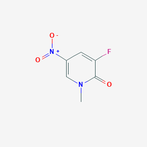 molecular formula C6H5FN2O3 B8431884 3-fluoro-1-methyl-5-nitropyridin-2(1H)-one 