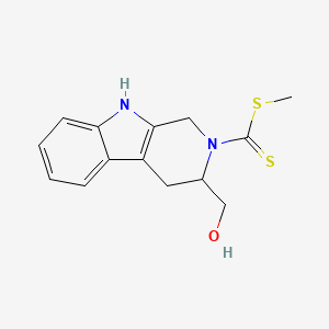 Methyl 3-(hydroxymethyl)-1,3,4,9-tetrahydropyrido[3,4-b]indole-2-carbodithioate