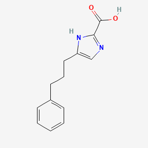 molecular formula C13H14N2O2 B8431907 4-(3-Phenylpropyl)imidazole-2-carboxylic acid 
