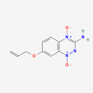 molecular formula C10H10N4O3 B8432018 7-(2-Propenyloxy)-1,2,4-benzotriazin-3-amine 1,4-dioxide CAS No. 121135-28-2