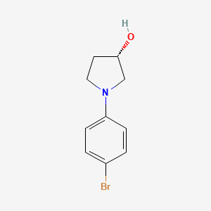 molecular formula C10H12BrNO B8432023 (S)-(4-Bromo-phenyl)-pyrrolidin-3-ol 