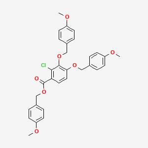 p-Methoxybenzyl 2-chloro-3,4-bis(p-methoxybenzyloxy)benzoate