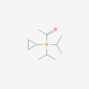 molecular formula C11H22OSi B8432055 Acetyl(cyclopropyl)(diisopropyl)silane 
