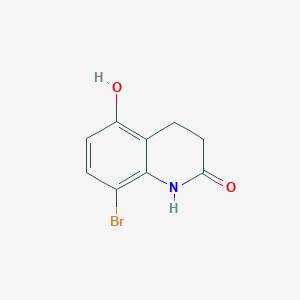 molecular formula C9H8BrNO2 B8432108 8-Bromo-5-hydroxy-3,4-dihydrocarbostyril 