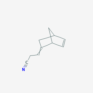 molecular formula C10H11N B8432120 2-(2-Cyanoethylidene)-bicyclo[2.2.1]hept-5-ene CAS No. 69447-46-7