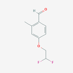 molecular formula C10H10F2O2 B8432157 4-(2,2-Difluoroethoxy)-2-methylbenzaldehyde 