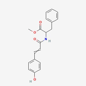 molecular formula C19H19NO4 B8432205 2-[3-(4-Hydroxyphenyl)acryloylamino]-3-phenyl propionic acid methyl ester 