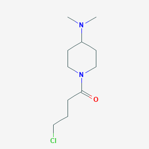 molecular formula C11H21ClN2O B8432238 1-(4-chloro-1-oxobutyl)-N,N-dimethylpiperidin-4-amine 