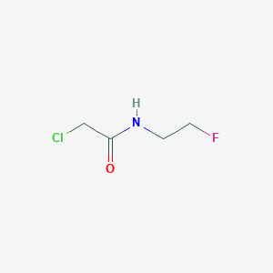 molecular formula C4H7ClFNO B8432311 2-chloro-N-(2-fluoroethyl)acetamide 