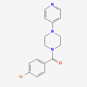 molecular formula C16H16BrN3O B8432346 1-(4-Pyridyl)-4-(4-bromobenzoyl)piperazine 