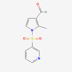 molecular formula C11H10N2O3S B8432407 2-Methyl-1-(pyridin-3-ylsulfonyl)-1H-pyrrole-3-carbaldehyde 