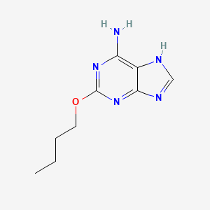 molecular formula C9H13N5O B8432413 2-butoxy-9H-purin-6-amine 