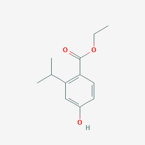 molecular formula C12H16O3 B8432503 Ethyl 4-hydroxy-2-isopropylbenzoate 