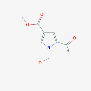 1H-Pyrrole-3-carboxylic acid, 5-formyl-1-(methoxymethyl)-, methyl ester