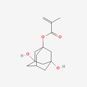 molecular formula C14H20O4 B8432574 3,5-Dihydroxy-1-adamantyl methacrylate 