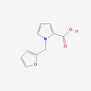 molecular formula C10H9NO3 B8432611 1-Furfuryl-1H-pyrrole-2-carboxylic acid 