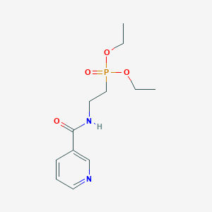 molecular formula C12H19N2O4P B8432615 N-(2-diethoxyphosphoryl-ethyl)-3-pyridinecarboxamide 