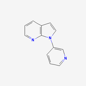 molecular formula C12H9N3 B8432619 1-Pyridin-3-yl-7-azaindole 