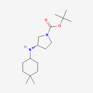 molecular formula C17H32N2O2 B8432624 (3S)-1-Boc-3-[(4,4-dimethylcyclohexyl)amino]pyrrolidine 