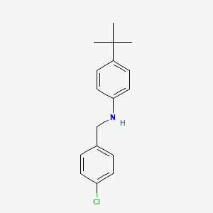 4-tert-butyl-N-[(4-chlorophenyl)methyl]aniline