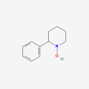 molecular formula C11H15NO B8432670 2-Phenylpiperidin-1-ol 