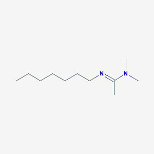 N'-Heptyl-N,N-dimethylacetamidine