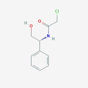 molecular formula C10H12ClNO2 B8432719 2-Chloro-N-[(1R)-2-hydroxy-1-phenylethyl]acetamide 