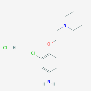 molecular formula C12H20Cl2N2O B8432726 3-Chloro-4-[2-(diethylamino)ethoxy]aniline hydrochloride 