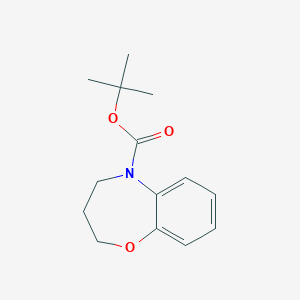 molecular formula C14H19NO3 B8432732 tert-butyl 3,4-dihydro-1,5-benzoxazepine-5(2H)-carboxylate CAS No. 444188-40-3