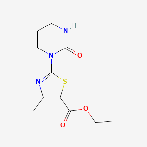 ethyl 4-methyl-2-(2-oxotetrahydropyrimidin-1(2H)-yl)thiazole-5-carboxylate