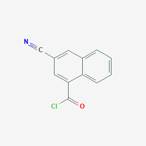 molecular formula C12H6ClNO B8432811 3-Cyano-1-naphthoyl chloride 