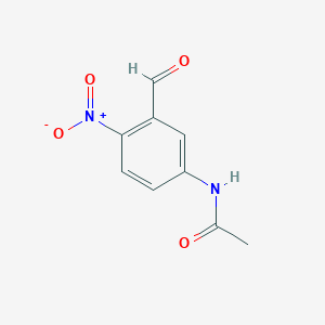 molecular formula C9H8N2O4 B8432860 N-(3-formyl-4-nitrophenyl)acetamide 