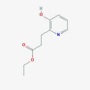 molecular formula C10H13NO3 B8432864 Ethyl 3-(3-hydroxypyridin-2-yl)propanoate 