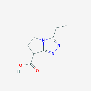 ethyl 6,7-dihydro-5H-pyrrolo[2,1-c][1,2,4]-triazole-7-carboxylic acid