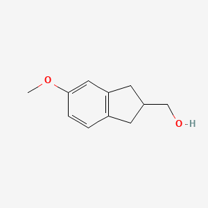molecular formula C11H14O2 B8432926 (5-Methoxy-indan-2-yl)-methanol CAS No. 65844-47-5