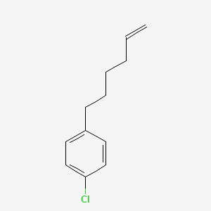 molecular formula C12H15Cl B8432931 4-(5-Hexenyl)-1-chlorobenzene 